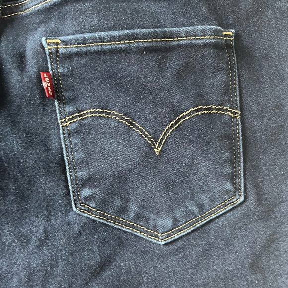 Levi's 720 high rise super skinny Women's Dark Blue Straight Leg Jeans 16 w - Picture 3 of 9